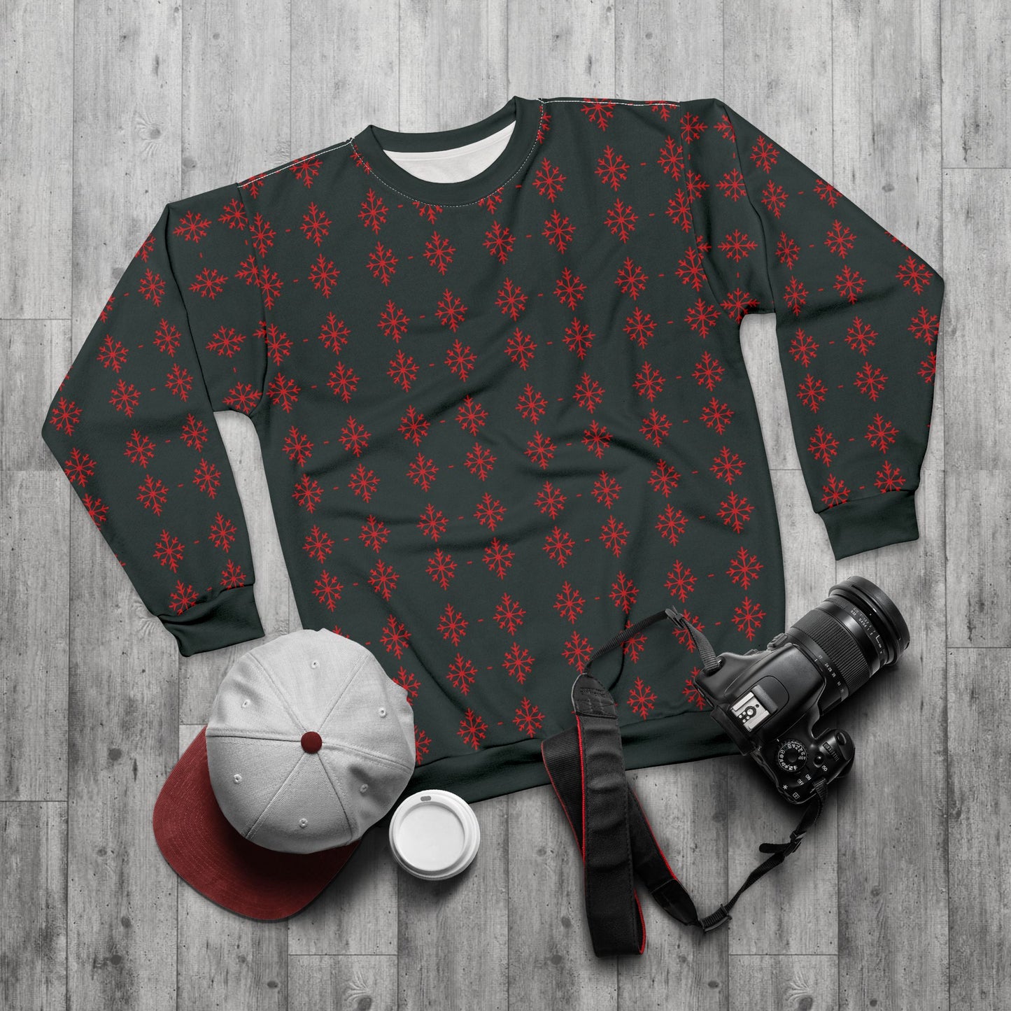 Red Snowflake Sweatshirt