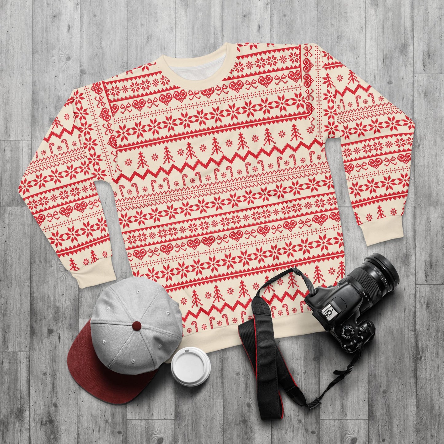 Knit Design Christmas Sweatshirt