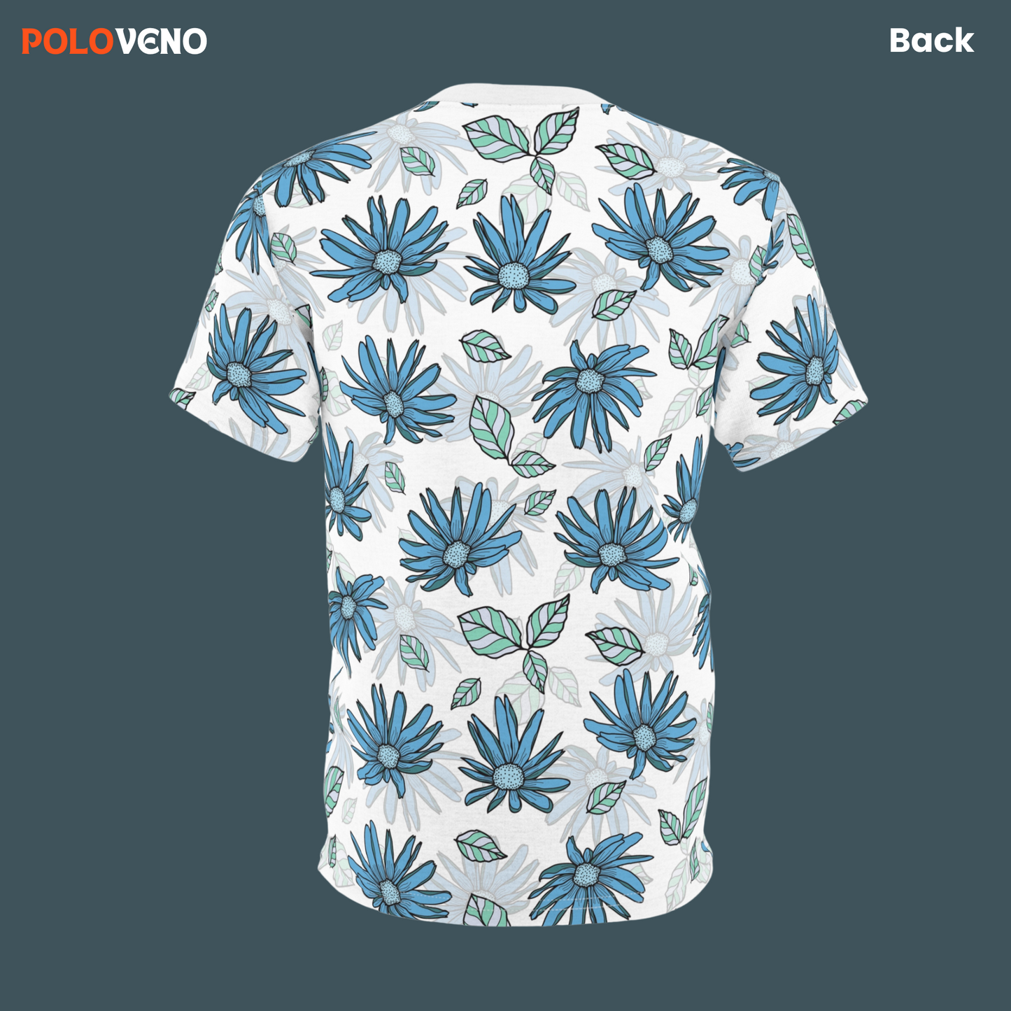 Vibrant Blue Flowers T-Shirt