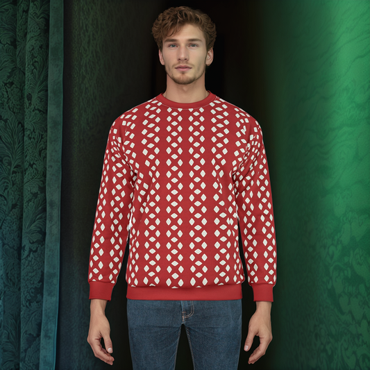 Christmas Patterned Diamond Sweatshirt